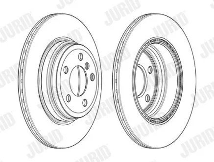 Гальмівний диск задній BMW 3-Series, 4-Series Jurid 562980JC