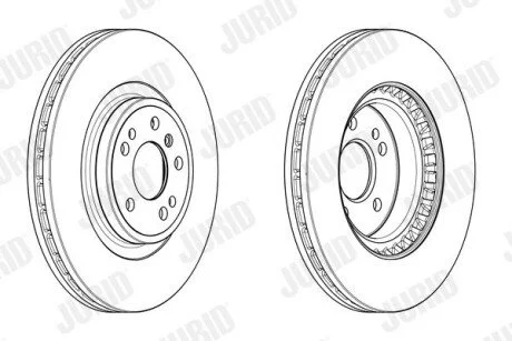 Гальмівний диск передній MERCEDES-BENZ GLE/M/GLE Coupe Jurid 563002JC1