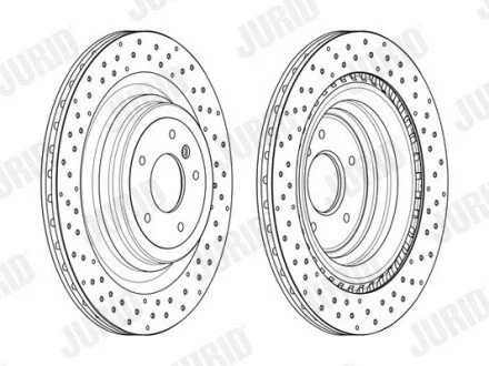 Гальмівний диск задній Mercedes M-Class (W166) ML Jurid 563017JC