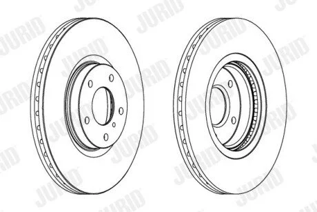 Гальмівний диск передній NISSAN MURANO INFINITI G/M35/M45 Jurid 563032JC1