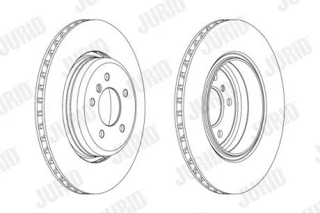 Гальмівний диск задній BMW 5-Series, 6-Series Jurid 563069JC