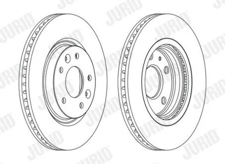 Гальмівний диск передній NISSAN LEAF/QASHQAI/X-TRAIL RENAULT KADJAR/KOLEOS Jurid 563120JC