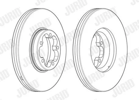 Гальмівний диск передній FORD TRANSIT Jurid 563122J1