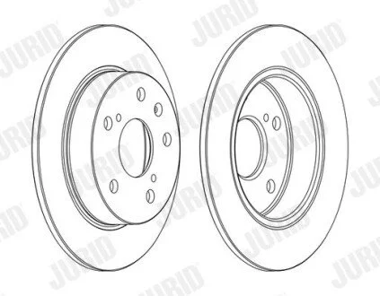 Гальмівний диск задній Suzuki S-Cross, SX4, Vitara Jurid 563141JC