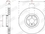 Гальмівний диск передній лівий BMW X5 (E70, F15, F85), X6 (F16, F86) Jurid 563281JVC1 (фото 2)
