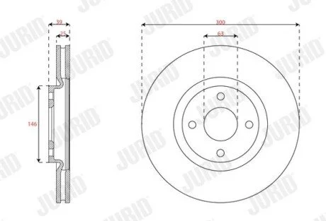 TARCZA HAM./PRZ/ FORD ECOSPORT 17- Jurid 563687JC