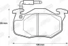 PEUGEOT Тормозн.колодки передн.106,205,305,309,405,Renault 11,19,21,Clio,Rapid,Super 5 Jurid 571332J (фото 2)