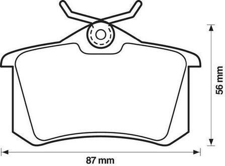 Колодки тормозные дисковые передние Jurid 571361J (фото 1)