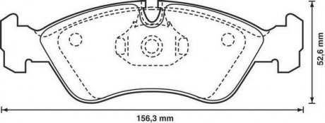 Гальмівні колодки, дискове гальмо (набір) Jurid 571391J (фото 1)