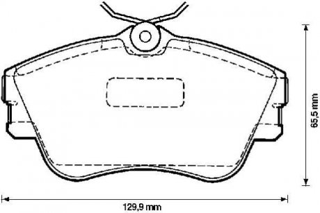 VW Тормозные колодки передн.T4 Jurid 571847J