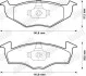 Гальмівні колодки передні SKODA FABIA/ROOMSTER VW FOX/LUPO/POLO SEAT AROSA Jurid 571923J (фото 2)