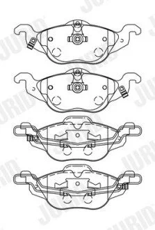 Гальмівні колодки передні OPEL ASTRA Jurid 571968J