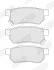 Гальмівні колодки задні Honda Accord, Civic, Prelude, CRX / ROVER / MG Jurid 572136J (фото 2)