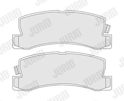Гальмівні колодки, дискове гальмо (набір) Jurid 572188J