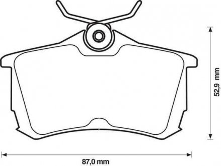 Гальмівні колодки задні Honda Accord VI, VII / KIA Magentis II Jurid 572478J (фото 1)