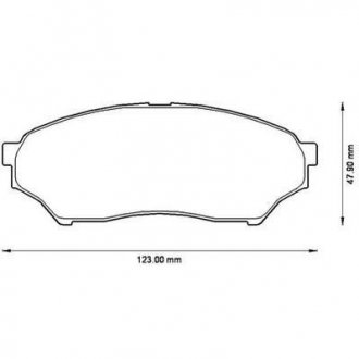 MITSUBISHI Тормозные колодки передн.Pajero Pinin 94- Jurid 572499J