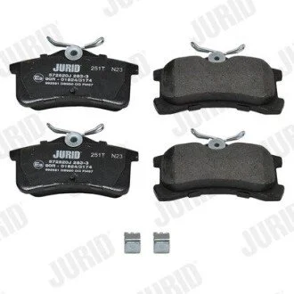 TOYOTA Тормозные колодки задн. Corolla 1.4/1.9 00- Jurid 572520J