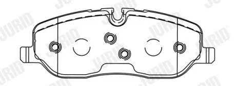 Гальмівні колодки передні LAND ROVER DISCOVERY/RANGE ROVER Jurid 572521J