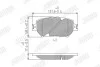Гальмівні колодки передні Toyota Camry, Corona, Mark X / Lexus GS Jurid 572553J (фото 1)