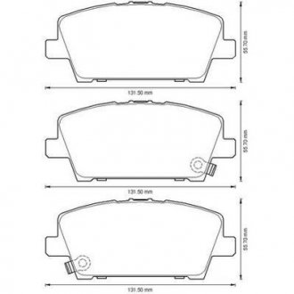 Гальмівні колодки передні Honda Civic VIII IX Jurid 572579J