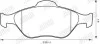Гальмівні колодки передні FORD FIESTA/FUSION/KA/PUMA MAZDA 121/2 Jurid 573041J (фото 2)