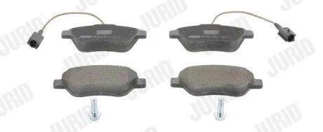 Гальмівні колодки передні FIAT 500/QUBO/FIORINO/PUNTO/LINEA ALFA ROMEO MITO CITROËN NEMO PEUGEOT BI Jurid 573074J