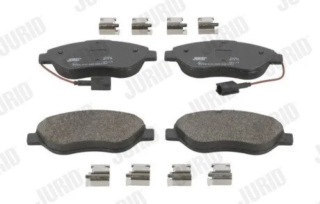 Гальмівні колодки передні FIAT BRAVO/STILO ALFA ROMEO MITO LANCIA DELTA Jurid 573076J