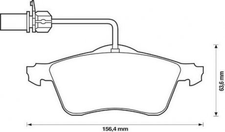 Гальмівні колодки передні VW LT / T4 Jurid 573106J (фото 1)