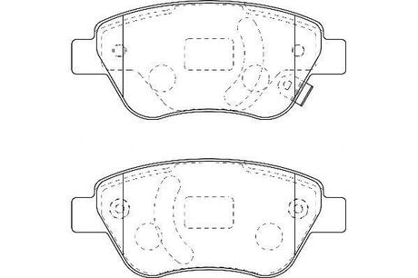 OPEL Тормозные колодки передн.Corsa D 06 - Jurid 573204D