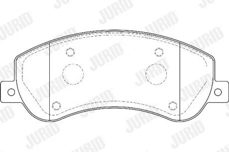 FORD Тормозные колодки передние Transit 06-, VW AMAROK 10- Jurid 573275D (фото 1)
