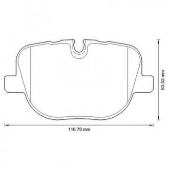 Гальмівні колодки задні Land Rover Range Rover (2009->) Jurid 573342J