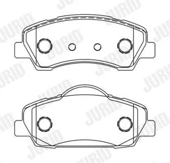 PEUGEOT Тормозные колодки передн.308 II 13- Jurid 573630J
