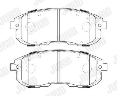 Гальмівні колодки передні SUZUKI SX4 / NISSAN CUBE / FIAT SEDICI Jurid 573646J