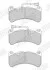 Комплект гальмівних колодок передн , ALFA ROMEO GIULIA, STELVIO 2.9 10.15- 573663J