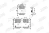 Гальмівні колодки задні FIAT 500L, TIPO / OPEL ADAM, CORSA 573689J