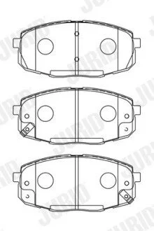 Гальмівні колодки передні KIA Carens, Cee\'d / Hyundai I30 Jurid 573730J