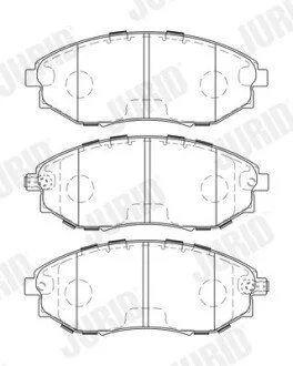 CHEVROLET Тормозные колодки передн. Epica 06- Jurid 573751J