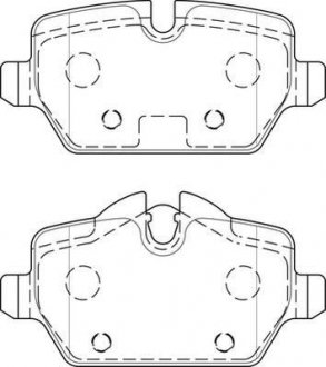 Гальмівні колодки задні MINI Countryman (2010->), Paceman Jurid 573755J (фото 1)