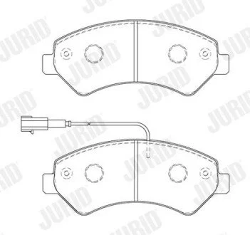 Гальмівні колодки передні Fiat Ducato / Citroen Jumper / Peugeot Boxer Jurid 573849J