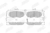 Колодки гальмівні дискові SUBARU FORESTER 13 -> / LEGACY V 10-14 / OUTBACK 11 -> Jurid 573959J (фото 2)