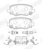 Гальмівні колодки задні JEEP CHEROKEE/ CHRYSLER 200 Jurid 574045J (фото 2)