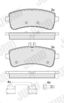 Колодки гальмівні (задні) MB S-class (W222/C217/A217) 13- Jurid 574101J (фото 1)