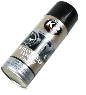 WHITE GREASE PTFE 400ML Мастило-спрей багатоцільове проникаюче (аерозоль) NEW х12 K2 W121 (фото 1)