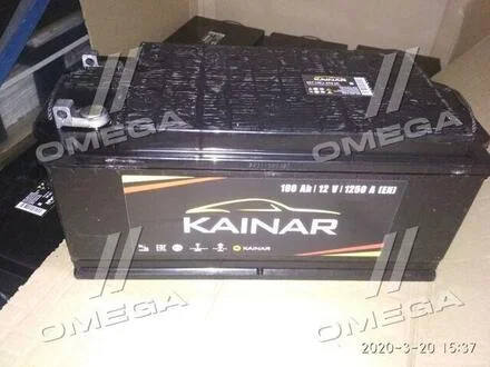 Акумулятор 190Ah-12v Standart + (524x239x223), полярність пряма (4), EN1250 Болтові клеми KAINAR 190 112 4 120 ЧЧ