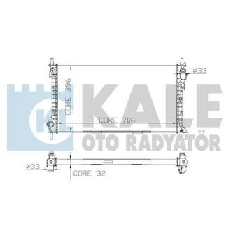 Радіатор охолодження Ford Transit Connect KALE OTO RADYATOR 174799