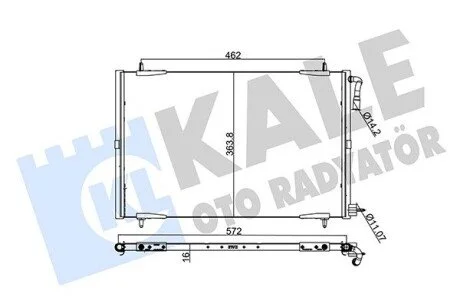 Радіатор кондиціонера KALE OTO RADYATOR 248100
