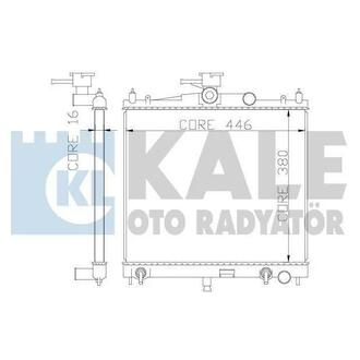 KALE NISSAN Радиатор охлаждения Micra III 1.2/1.4 03- KALE OTO RADYATOR 342050 (фото 1)