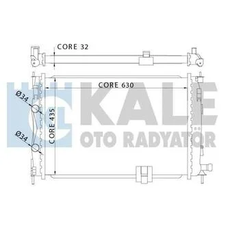 KALE NISSAN Радиатор охлаждения Qashqai 2.0dCi 07- KALE OTO RADYATOR 342060