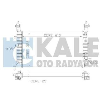 KALE OPEL Радиатор охлаждения Meriva A 1.7DTi 03- KALE OTO RADYATOR 342065