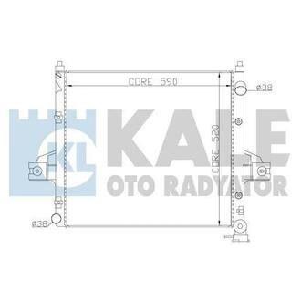 KALE JEEP Радиатор охлаждения Grand Cherokee II 4.7 99- KALE OTO RADYATOR 342090